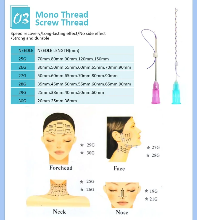 Free Shipping Charmost Collagen Face Skin Lifting Suture Needle Pdo Faden Cog Barbs Rose Contour Thread 4d With W Canula