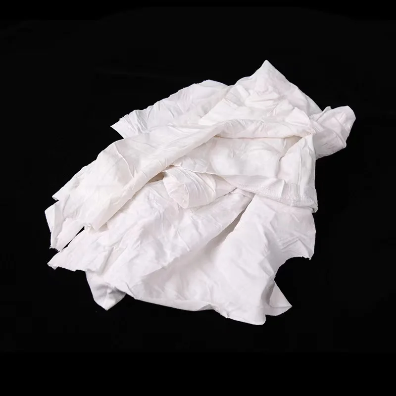 Industrial Trapo Waste 100 Cotton White Wiping Used Cotton Rags Cloth T-shirts Cotton Rags And Wipers Camiseta Para Trapos