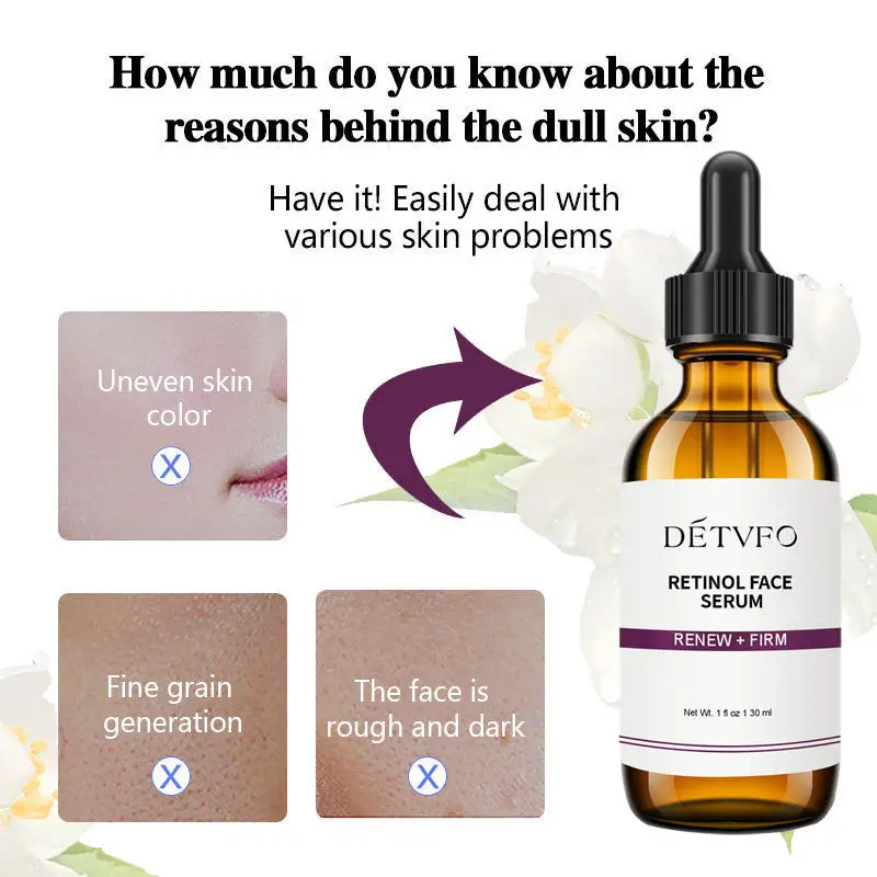 Oem Private Label Retinol Serum Facial Exfoliator Whitening Hot Breast Skin Care Serum The Original Products Ordinary