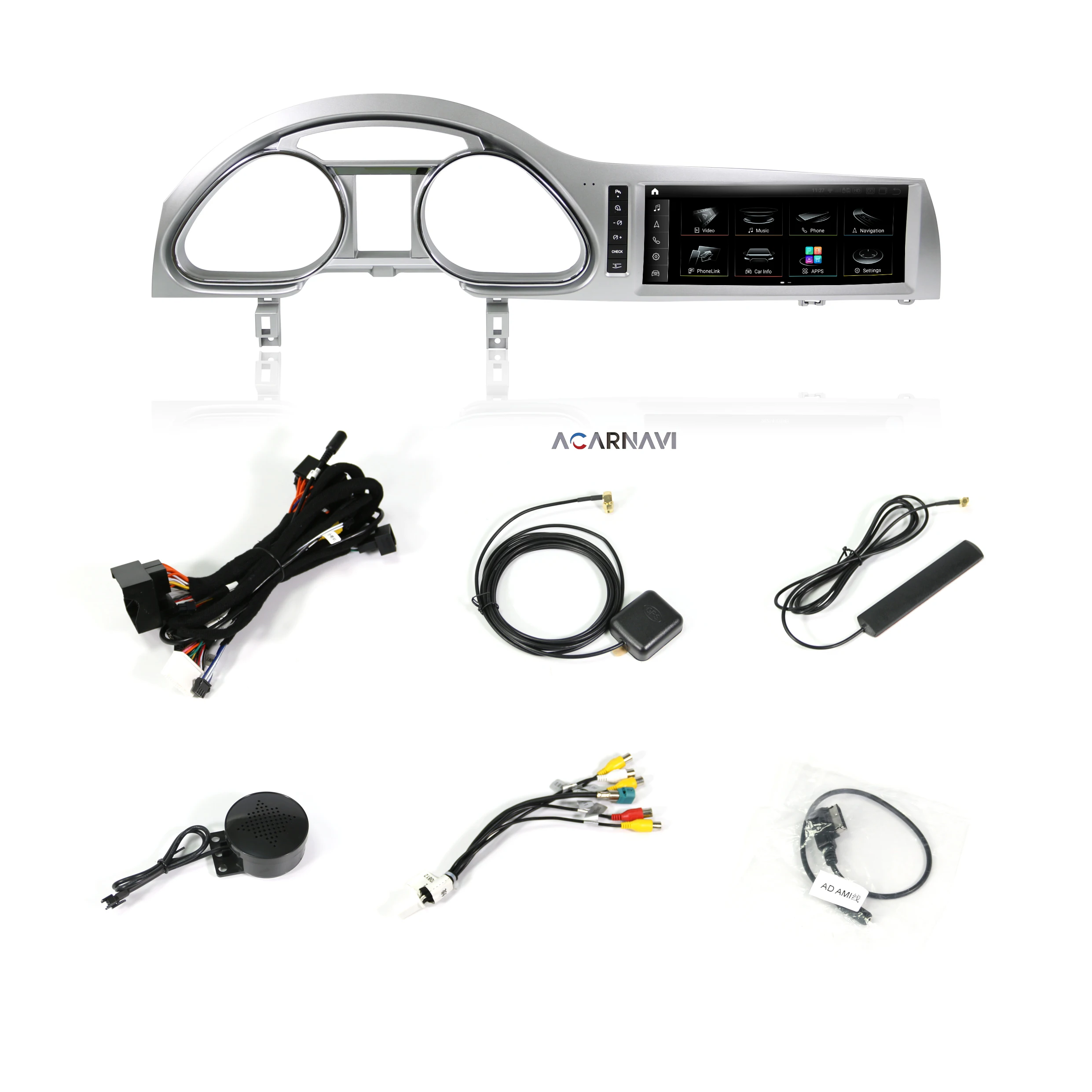 acarnavi qualcomm sanpdragon 662 android 11 8+256g android car radio navigation for audi q7 lhd 2006-2017 touch screen