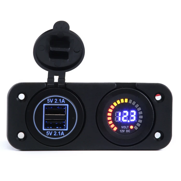 universal power socket DS1011 + double usb female connector