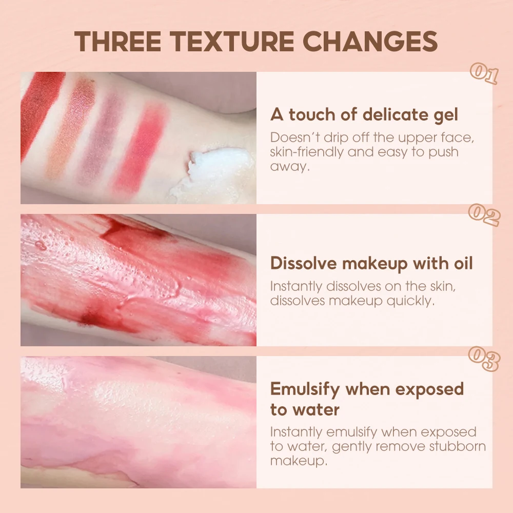 O.TWO.O Face Makeup Remover Makeup Soft Deep Cleansing Natural Cosmetic Facial Cleanser Facial Makeup Remover OEM Custom Logo