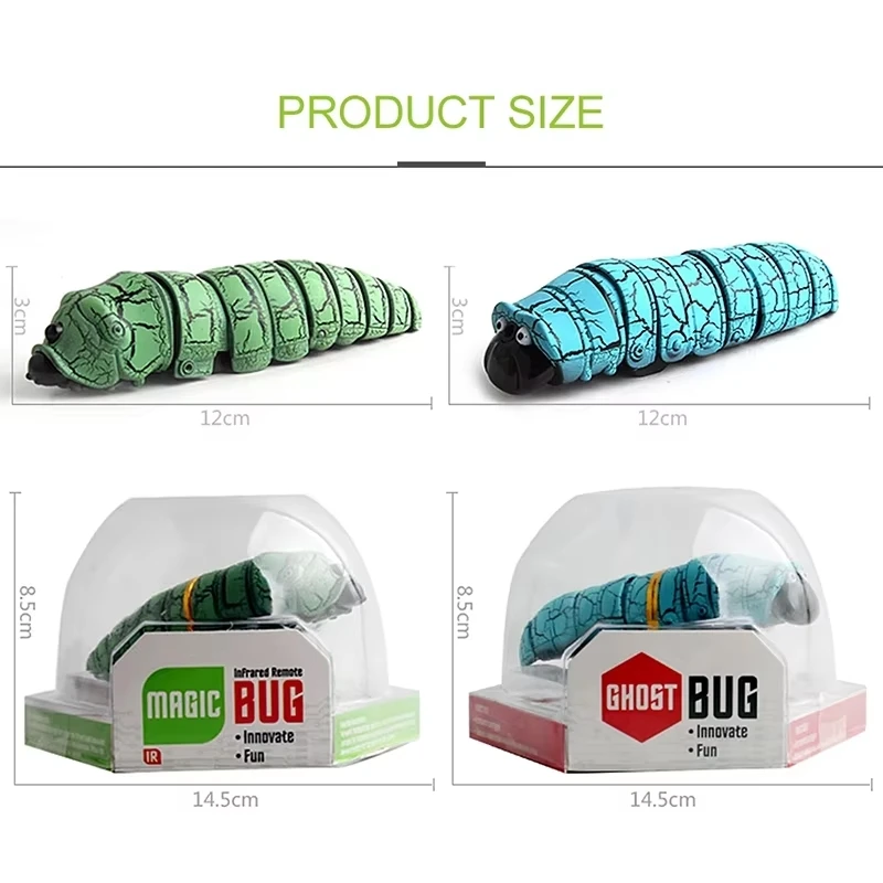 Electrical Worm Educational Toys Infared Induction Electrical Mini Bug Insect Kid Toys Cute Toy For Kid With Motion Sensor