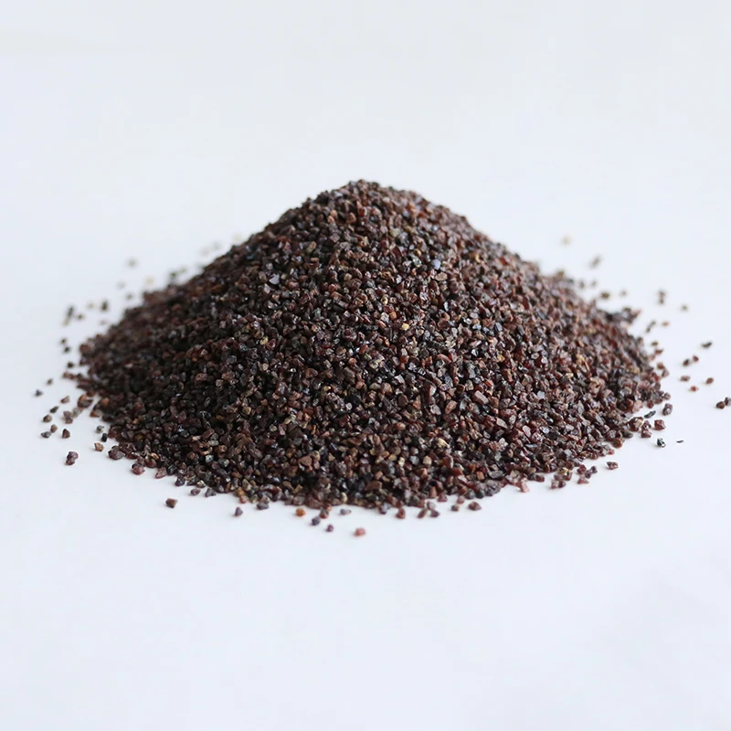 Red Garnet Abrasive Media Raw Material Garnet Sand For Sandblasting