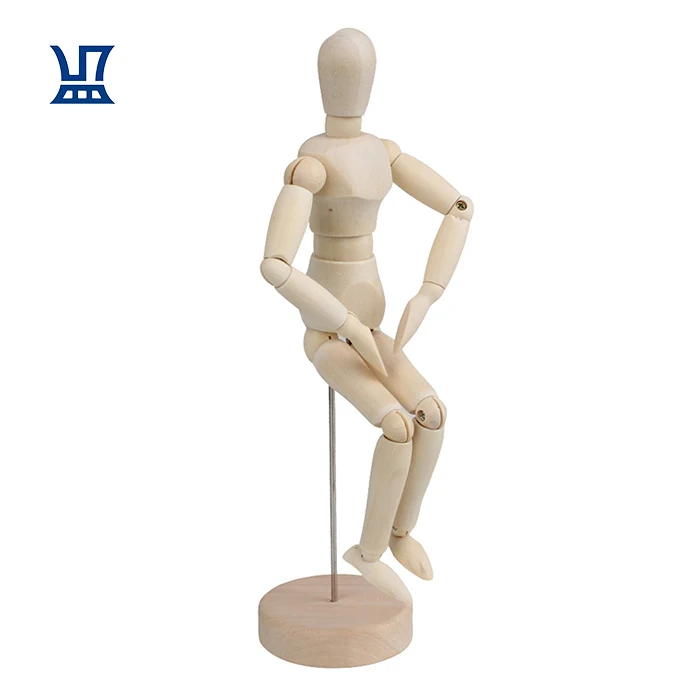 BQLZR Free Shipping  Wooden Human Mannequin 8 Inch Manikin Sketch Model Art/ARTIST Unisex Model