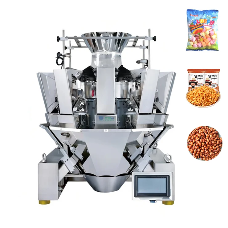 Multi-function weighing packing machine multihead combination weigher for garlic/ice candy/dried fruits