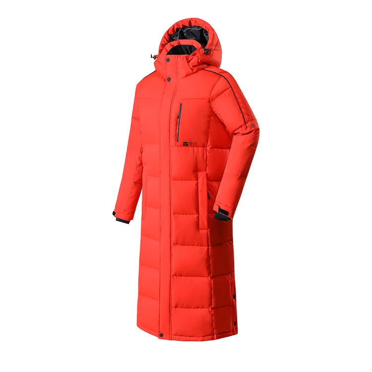 Kempgear Light Fashion Zipper Lady Hooded Puff New Design Puffer Coat Long Winter Down Jacket