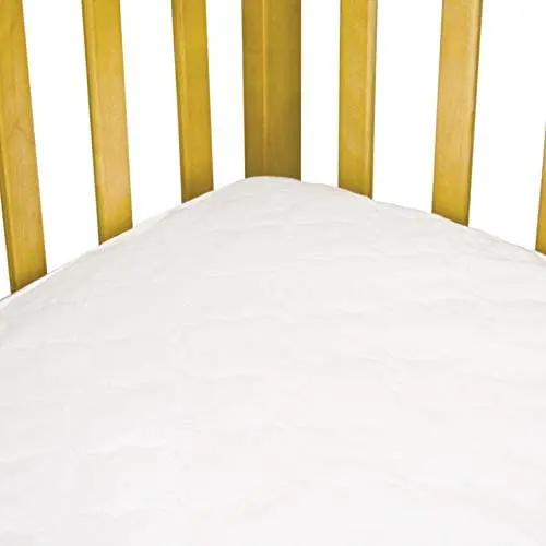 Stain Protection Waterproof Secure Fitted Twin Baby Crib Mattress Pad Cover Protector