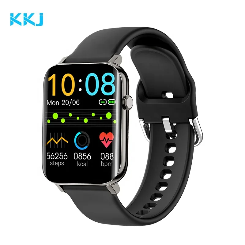 
 Hot Sale Smartwatch Blood oxygen Heart rate detection IP68 Waterproof 1.69inch Display KKJ NY15 Smart Watch 2021  