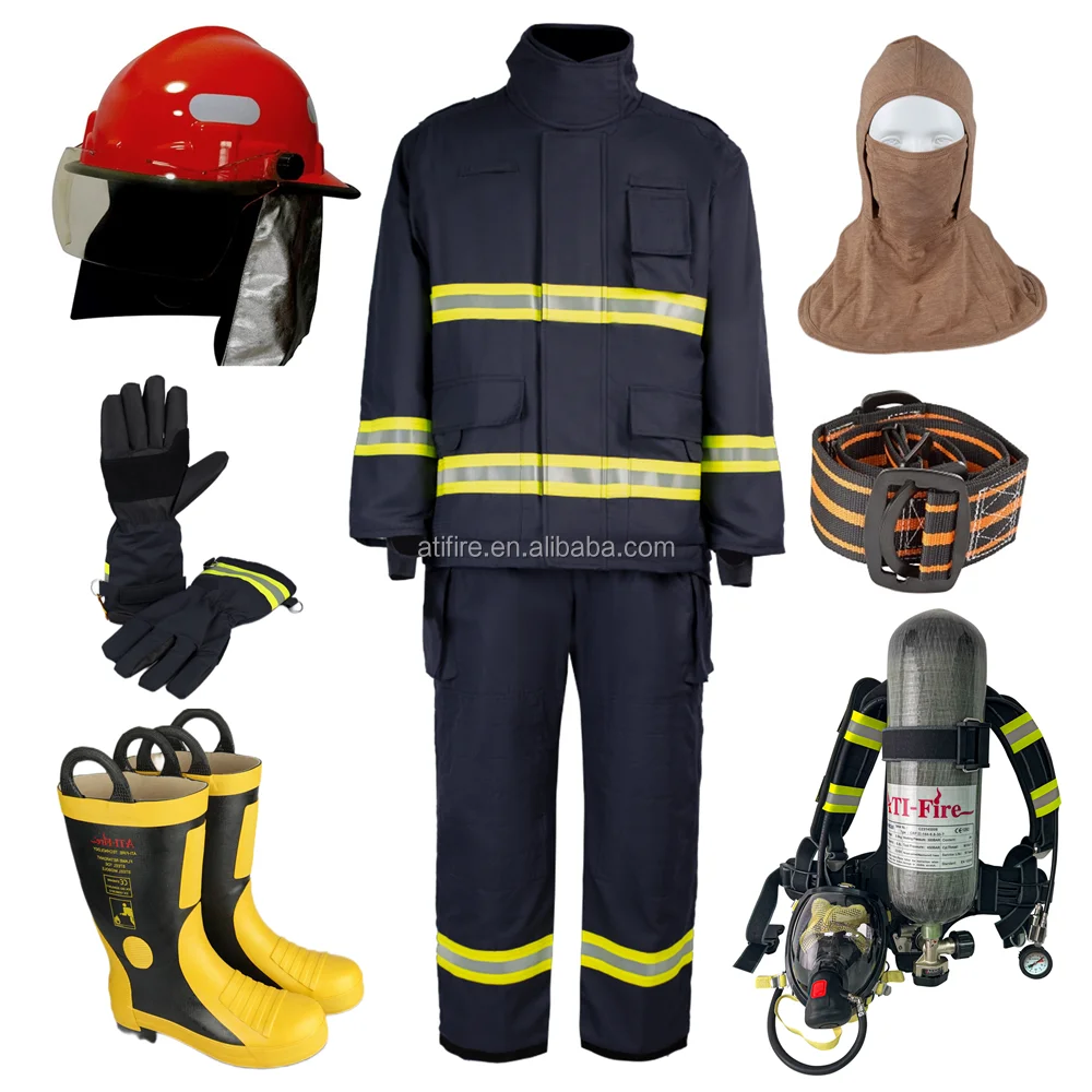 Nomex Firefighter Suit OEM EN469 Aramid Fire Bunker Turnout Gear Fireman Uniform Firefighting Clothing Cotton Fire fighting