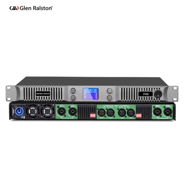Glen Ralston P410 2000 Вт 1U 4 канала для линейного массива сабвуфера колонки профессиональный аудио усилитель мощности