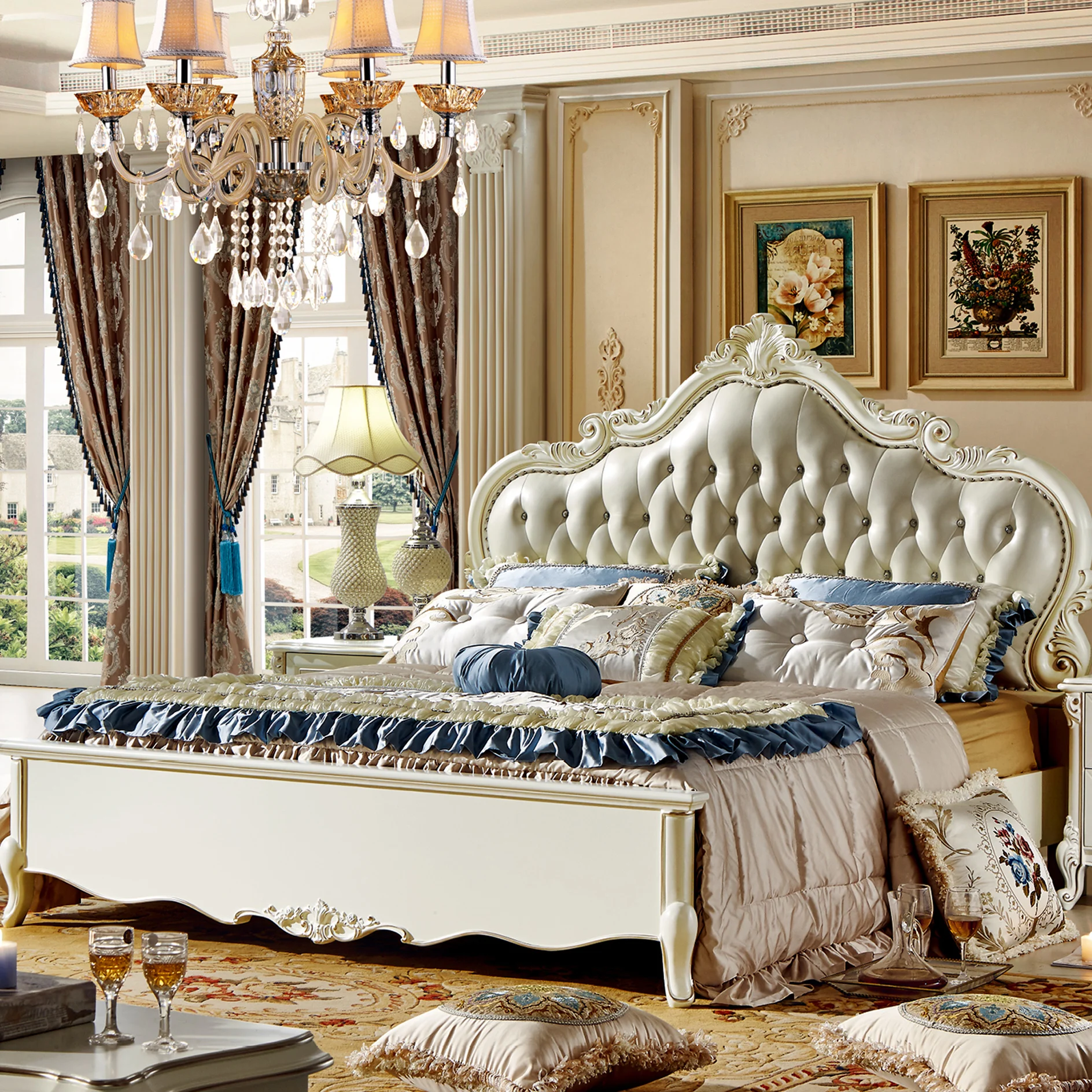 Индийский стиль девочек-гостей на свадьбе набор мебели для спальни твердая древесина роскошные Пакистан