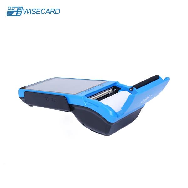 Wisecard T90 Handheld Rugged Android 12.0 POS machine with QR Code Scanner 4G android Smart POS Terminal System with printer