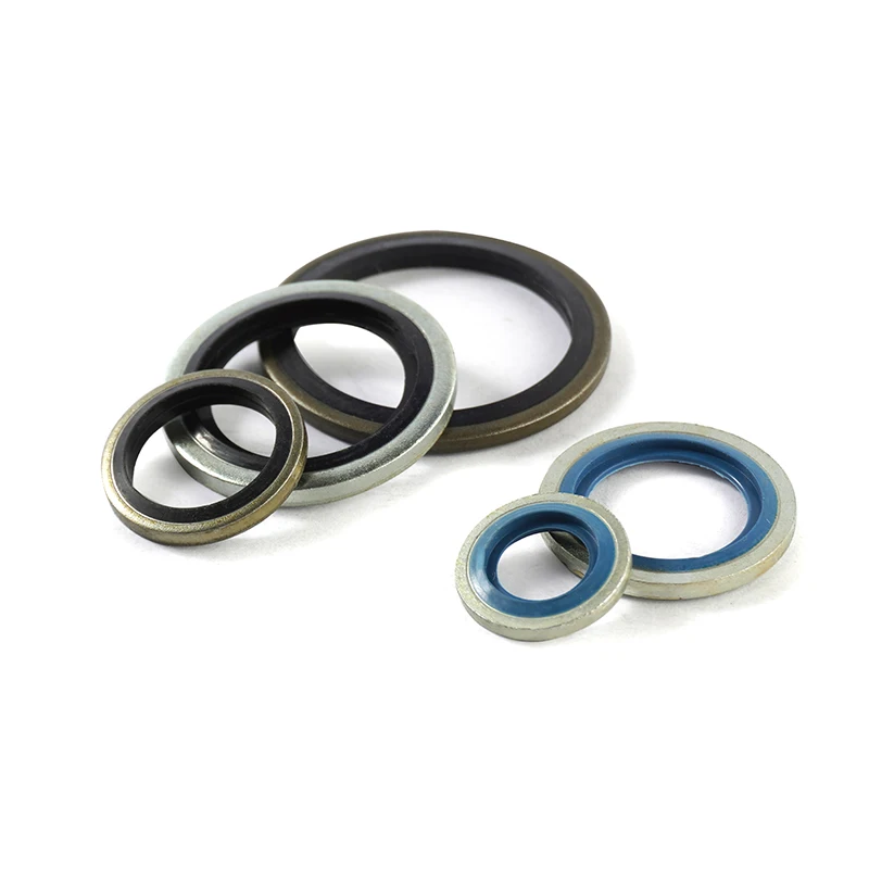 Dowty washer  3/8 1/2  inch BSP NBR galvanized steel black blue Bonded seal