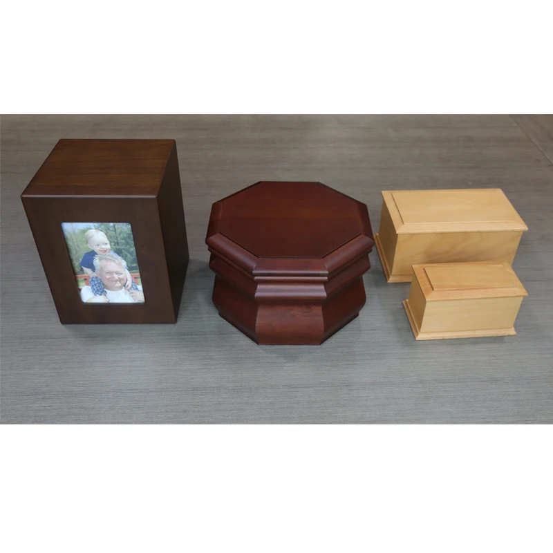 
Professional manufacture human urn funeral supplies wood funeral urns 