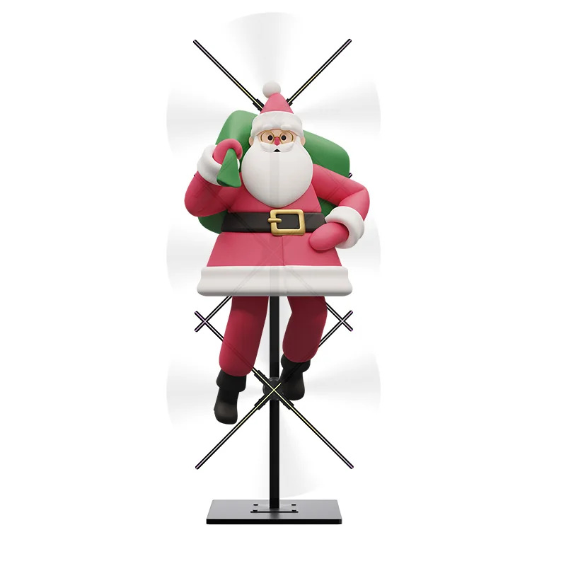 Outdoor waterproof 65cm 3D holographic Led fan display with Wifi app control, hologram advertising projector