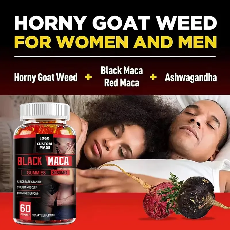 Maca Energy Gummies for Adults Boosts Sexual Vitality and Love for Both Men and Women Kidney Health Promoting gummie
