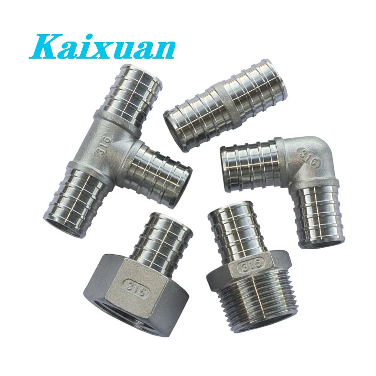 SS304 SS316 CE PEX 1P Plug F1960 Pipe Fittings for Residential Plumbing, Radiant Heating, Portable Water System