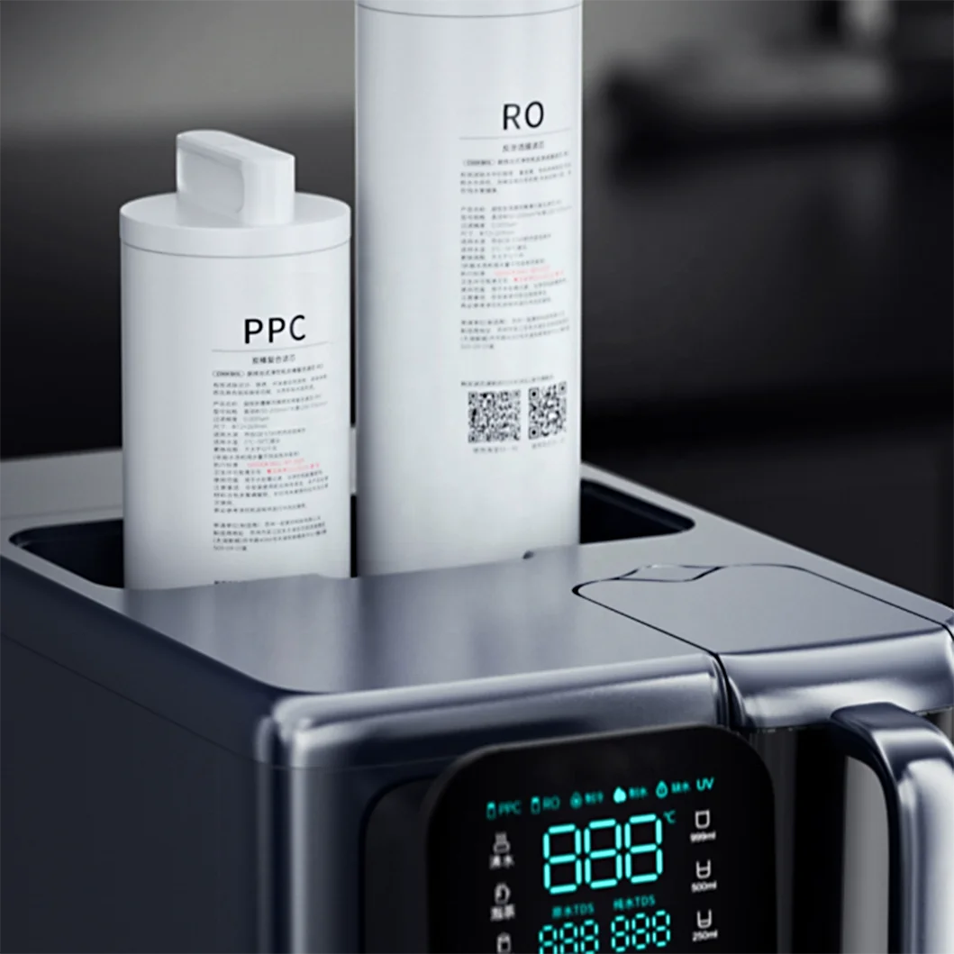 Electric Countertop RO System Water Purifier Plastic Desktop Dispenser RO System Instant Cold and Hot Water Dispenser CB CE EMC