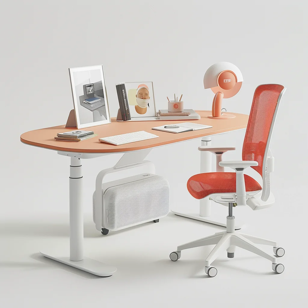 Dual Motor Electric Adjustable Standing Desk Height Adjustable Desk Frame Sit Stand Desk luxury office furniture table