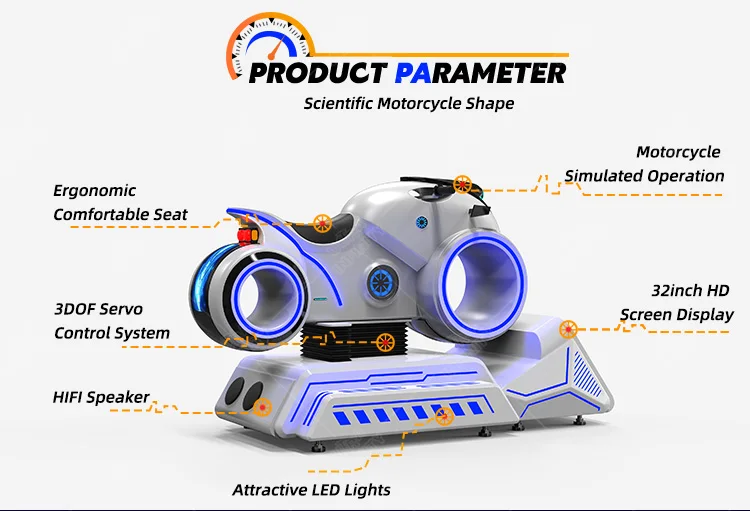 INFINITY Latest Popular VR Racer Motorbike Games 9D Virtual Reality Full Motion VR Motorcycle Simulator