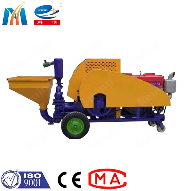 KZW Plaster Diesel Adjustable Speed Mortar Plaster Stucco Spraying Machine In India Price