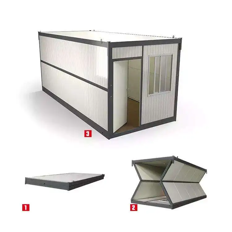 Prefabricated portable folding modules mobile containers office affordable residential folding house