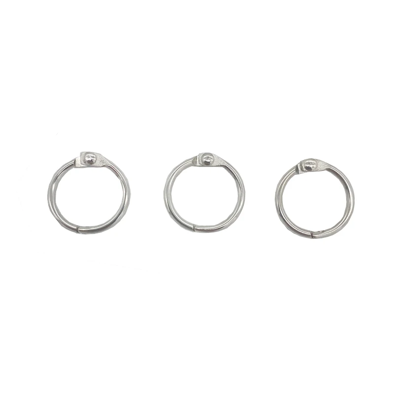 Binder Rings 20mm Silver Metal Book Rings Loose Leaf Ring For Index Cards For School Home And Office