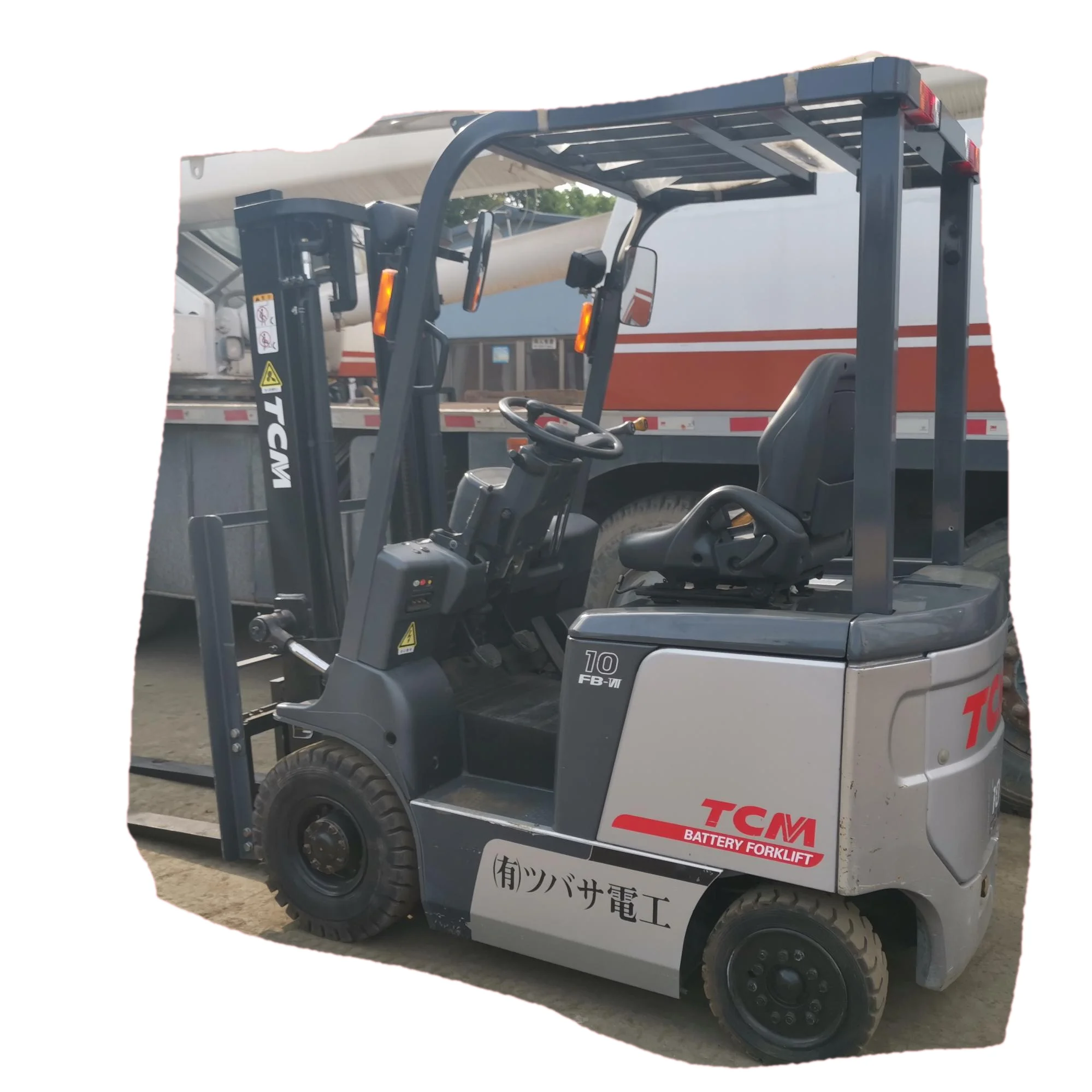 TCM 1.5 Ton japan brand FB15-7 used battery forklift factory parameter gantry height 4500mm FB10 electric forklift