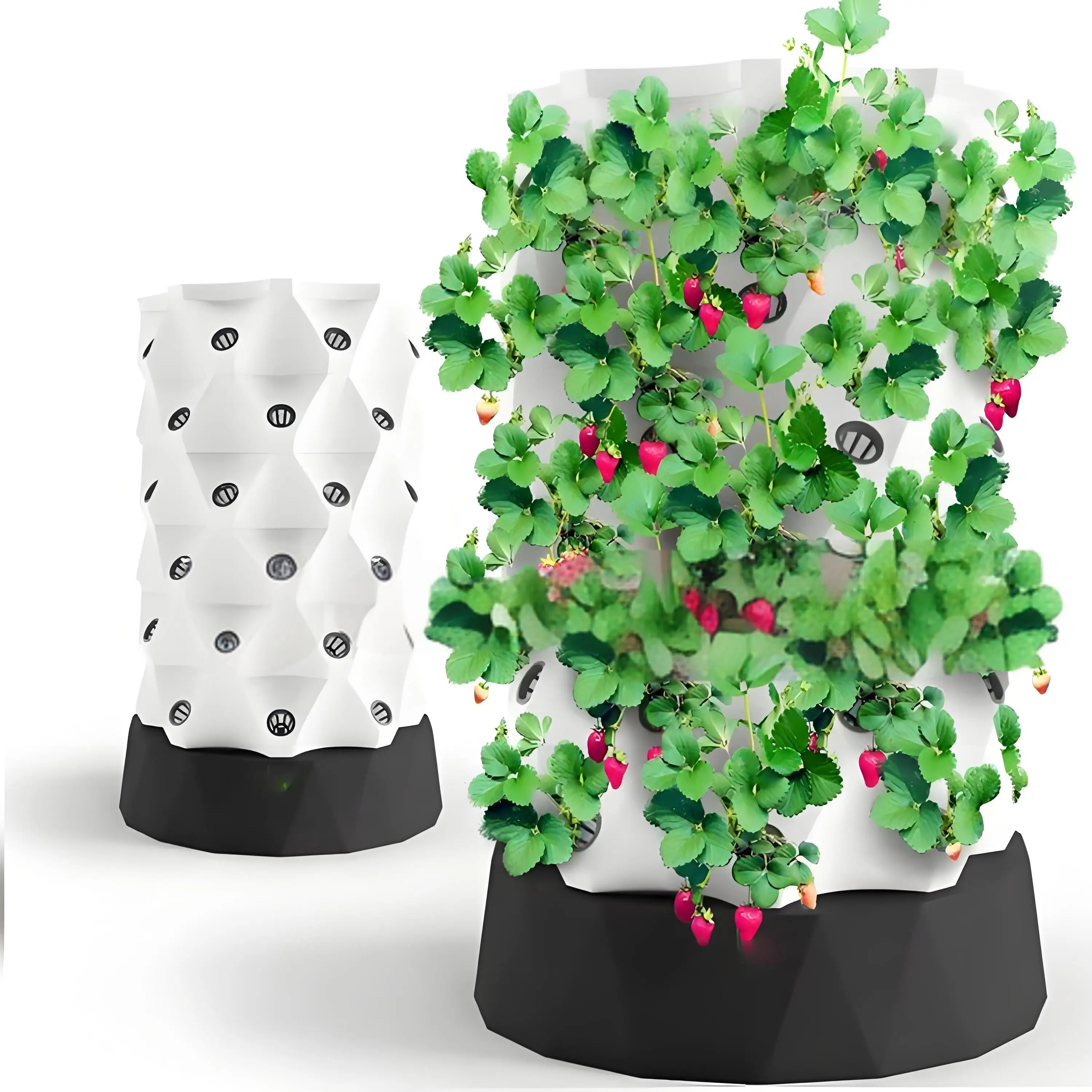 Indoor Pineapple Hydroponic Tower Agricultural 64 Holes farm vegetable Aeroponic grow tower