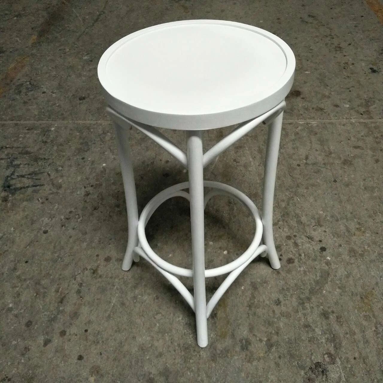 2024 China Manufacturer Factory Supply Hot Sale Custom High Quality White Banquet Wooden Bar stool Dining Chair
