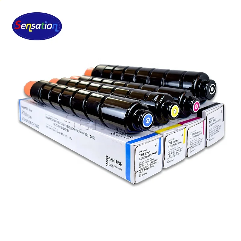 Sensation Compatible T01 Toner Cartridge for Canon ImagePRESS C60 C65 C600 C650 C700 C750 C800 Color