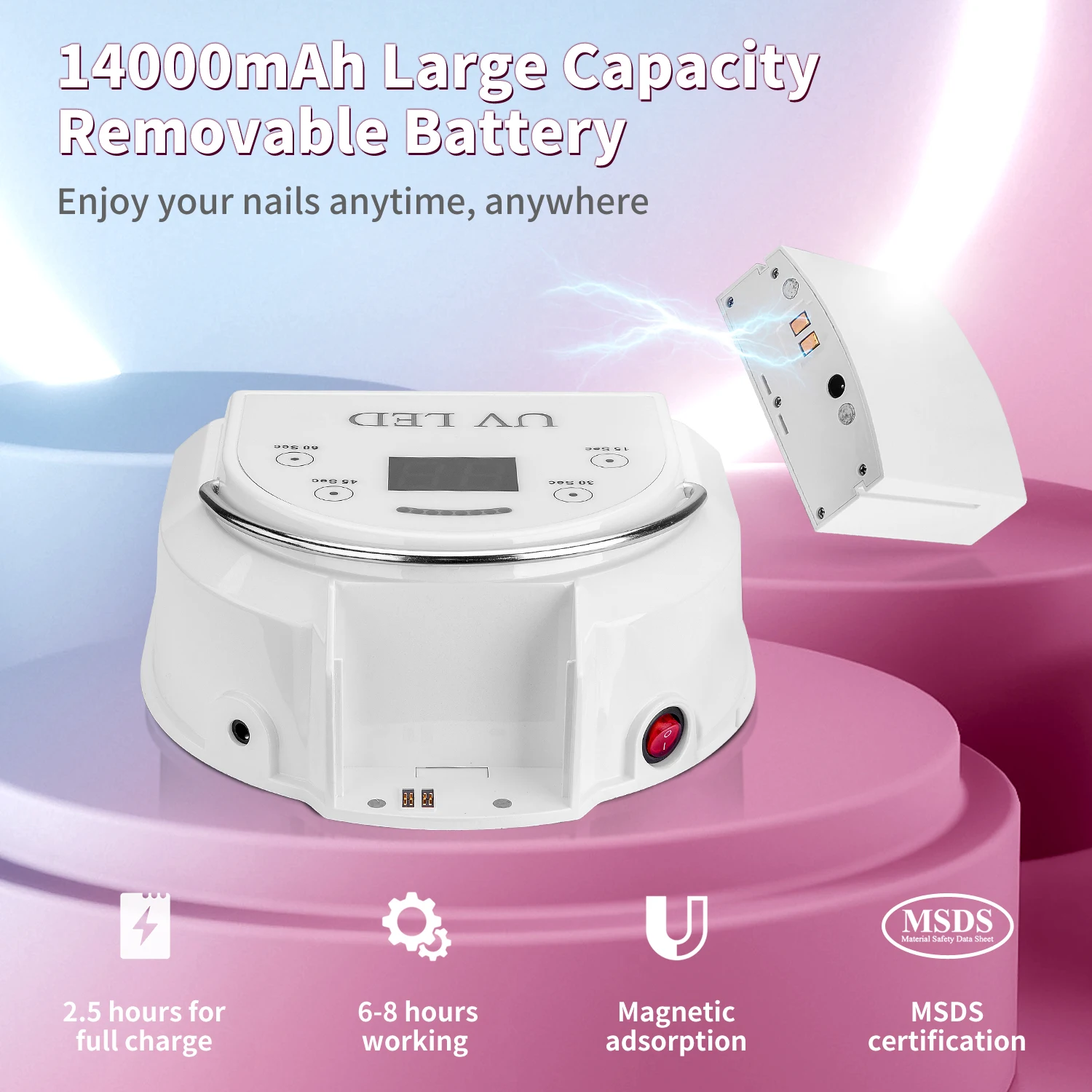 2022 New style nail dryer lamp 84 watts nail polish dryer 108w electric 60 led uv nail dryer lamp manicure for salon or home use