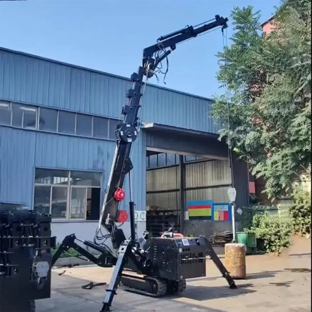 Automatic Crawler Crane Wind Speed Sensor Patient Lifting Flatbed 5ton Crane Lifting Equipment Spider Crane for Sale