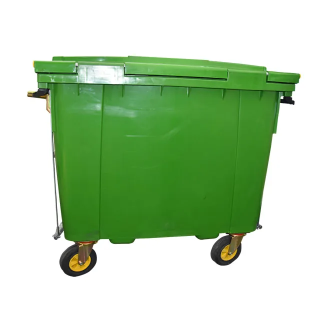 
Wheely Bins And Accessories 660 Liter Plastic Dustbin 660L Mobile Garbage Bin Wheelie Bin 
