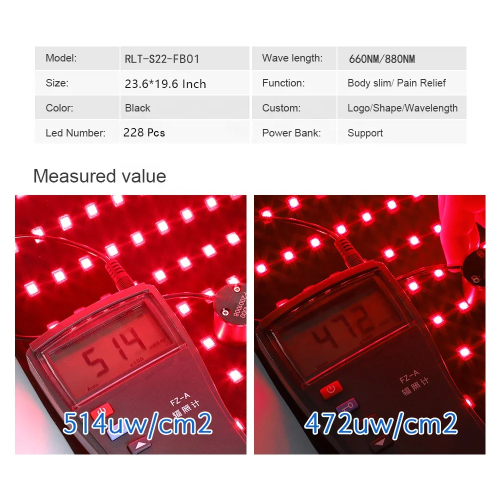 DGYAO Tecnologia Infrared Red Light Therapy Led Flexible Relieve Foot Pain Near Infrared Light Large Red Light Therapy Pad