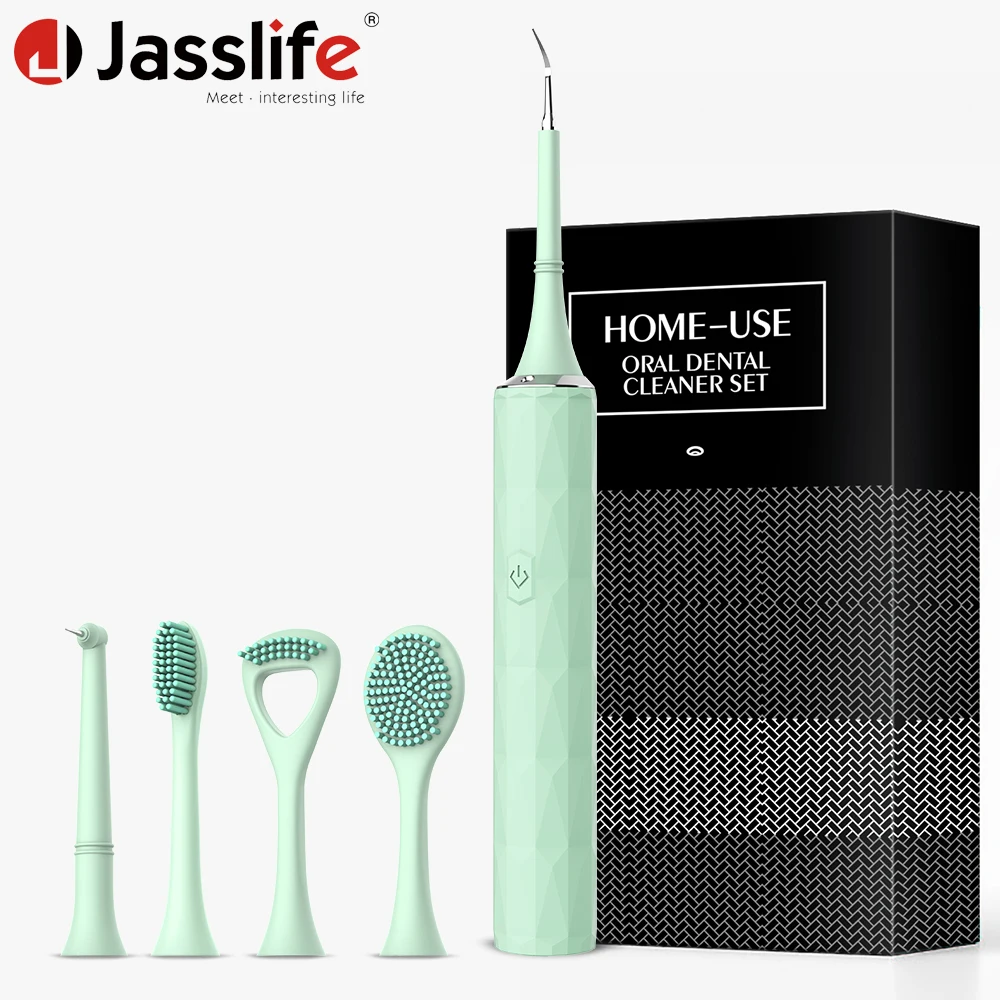 portable 2 in 1 head dental remover flosser water sonic electric toothbrush at home
