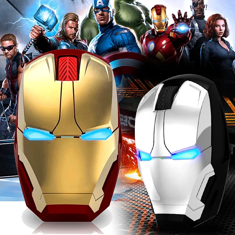  Горячая Распродажа мышь Iron Man настраиваемая кнопка мыши бесшумный клик DPI регулируемая Беспроводная игровая для компьютера