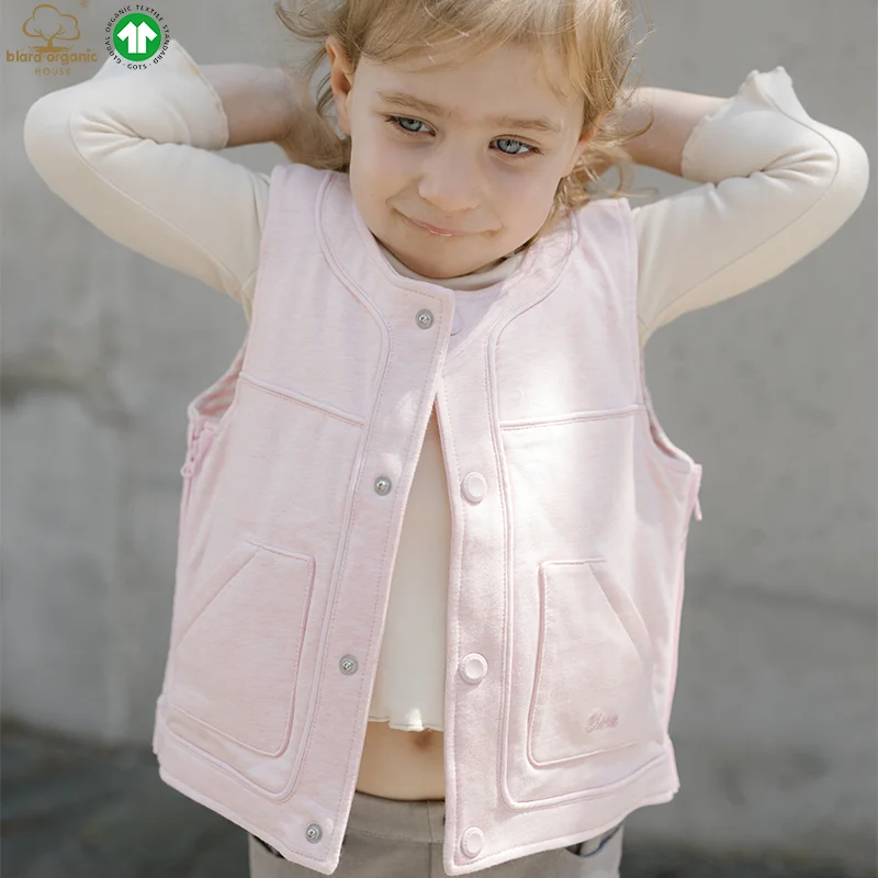 Fashion Kids winter vest jacket coat boys girls warm outdoor water Organic cotton OEM Custom design girls coat