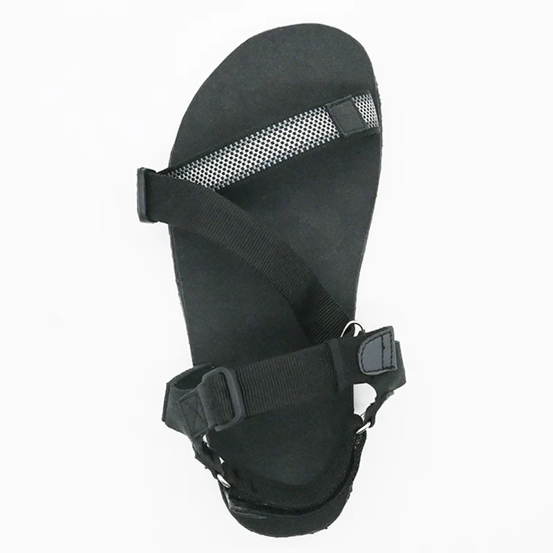 Wide Toe Box Sole Flat Sandal Minimalism Soft Braided Loops Strap Casual Sport Slipper