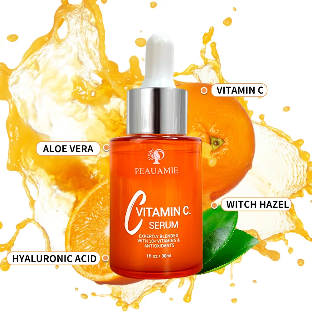 PEAUAMIE VC Serum Vitamina C Anti Aging Wrinkle Acne Dark Spot Remover Vitamin C Face Serum