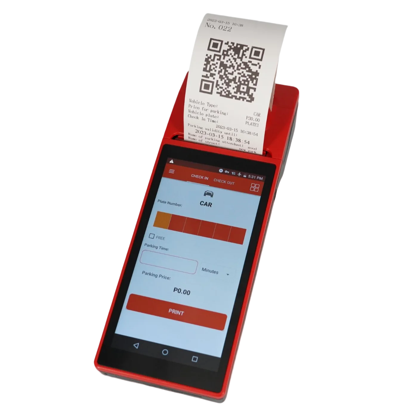 Производитель GOODCOM Wi-Fi 4G GPRS SMS ручная система управления парковкой билетов Android 7 1 POS-терминал