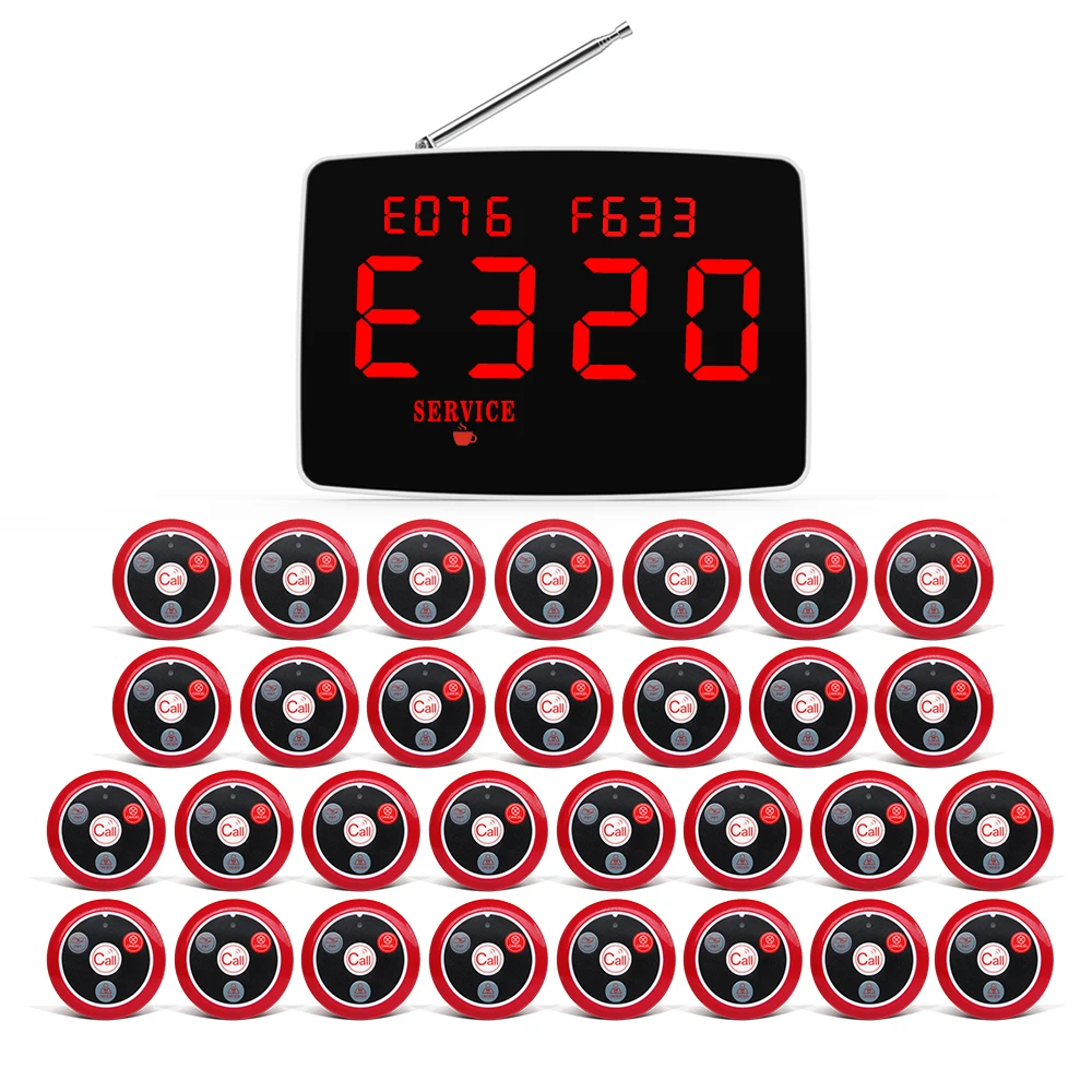 Artom German French Russian Arabic waiter call system with customized logo