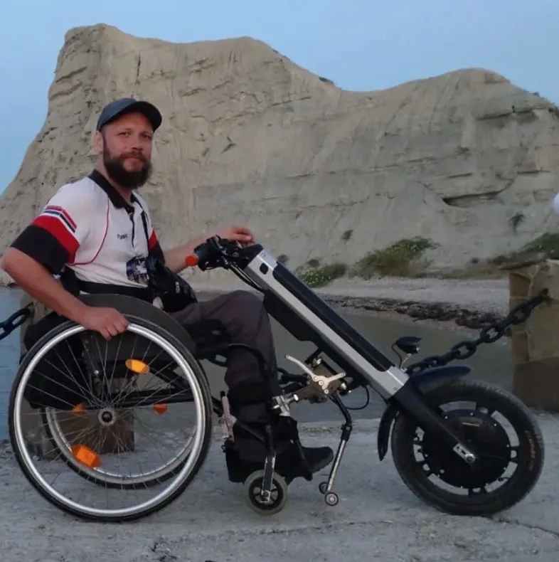 MIJO Electric add-on handbike one Wheel Motor MT03 Electric Wheelchair Handcycle Handbike Hand Bike