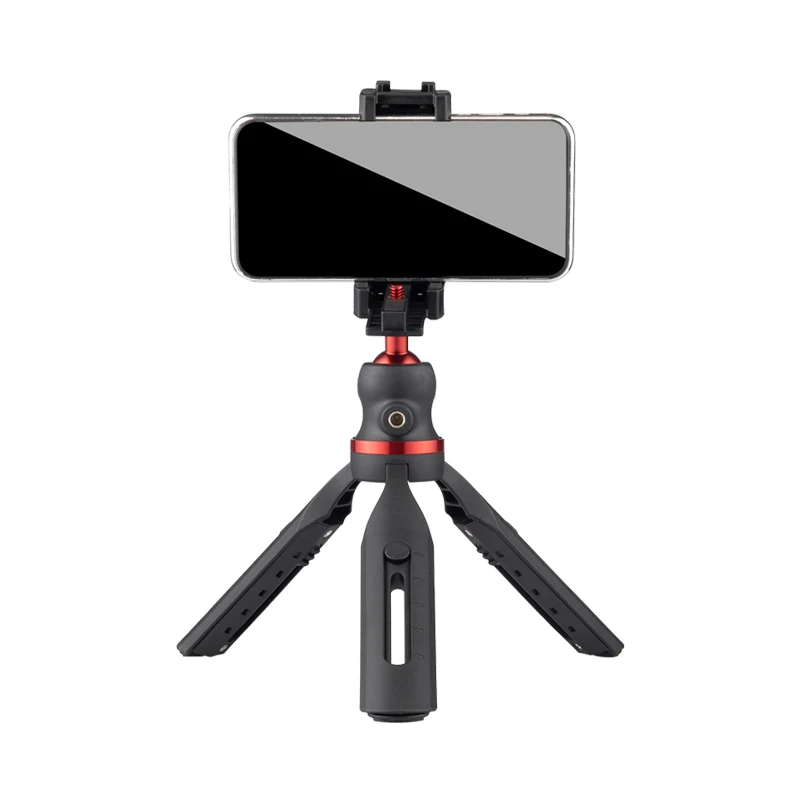 Портативный Настольный мини-штатив с шаровой головкой 360 градусов, пластиной быстрого крепления 1/4 дюйма и держателем для телефона