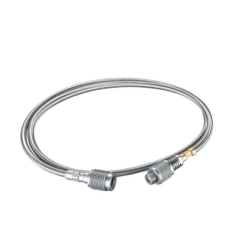 Газовые аксессуары, адаптер для газовой плиты, удлинительная трубка из нержавеющей стали для барбекю, газовой плиты, шланг-горелка, удлинительная трубка для пешего туризма, кемпинга