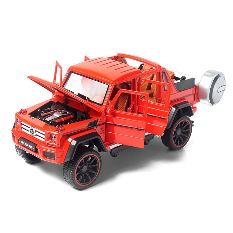 High Quality Simulation Vehicle Model Light Sound Pull Back Diecast Alloy Open Car Toys