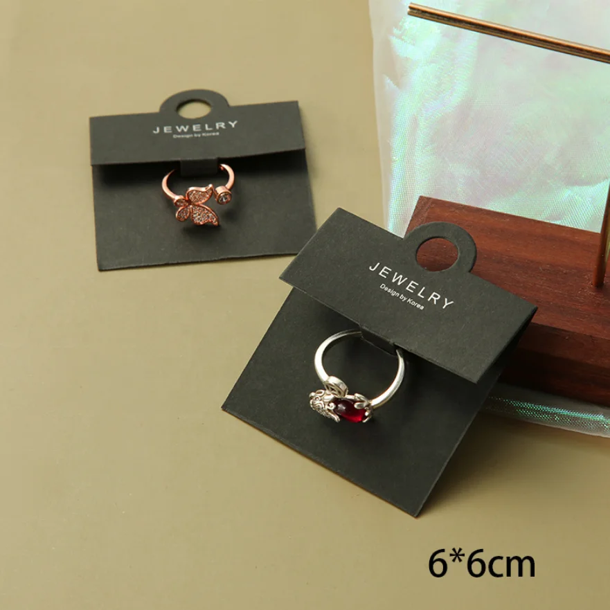 Customize Paper Jewelry Display Card Holder Cardboard Hanging Jewelry Card For Hoop Earring
