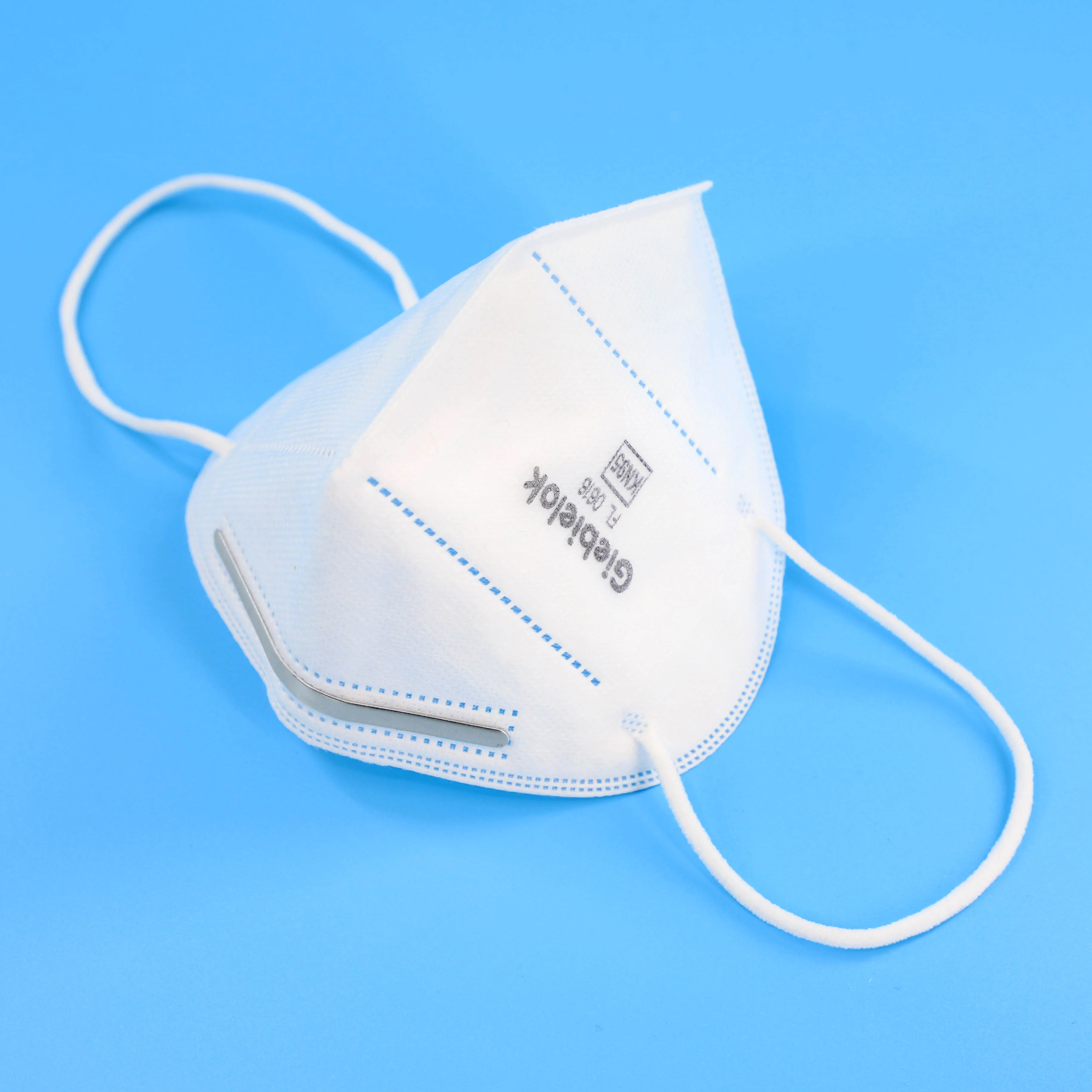 Пользовательские моды белая аэродинамическим способом из расплава поставщики маска для лица ряженые в сложенном виде одноразовая респираторная KN95 маска