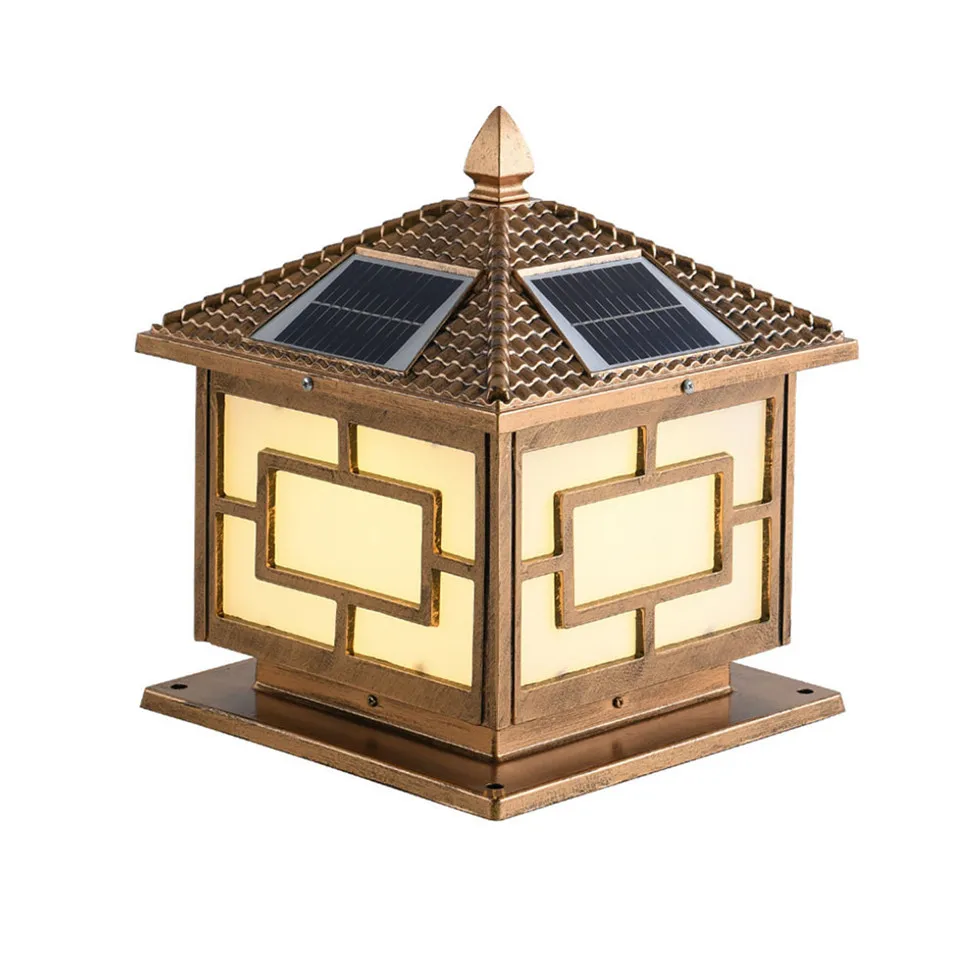 
Outdoor Solar LED Ball Gate Light Solar Powered Pillar Light 